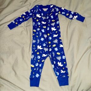 NWT Hanna Andersson Hanukkah baby Zip Sleeper size 18-24m